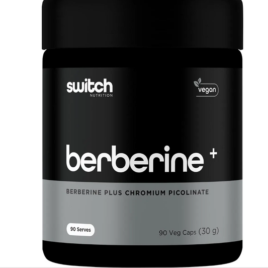 Switch Nutrition Berberine+ Plus Chromium Picolinate 90 Caps