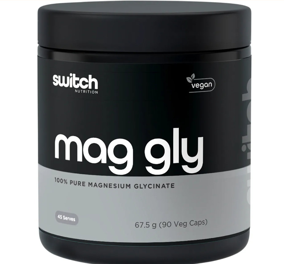 Switch Nutrition Mag Gly 100% Pure Magnesium Glycinate 90 Caps