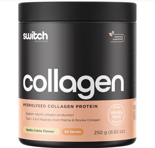 Switch Nutrition Hydrolysed Collagen Protein Vanilla Creme 250g
