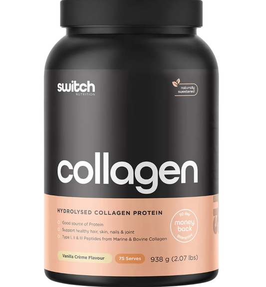 Switch Nutrition Hydrolysed Collagen Protein Vanilla Creme 938g