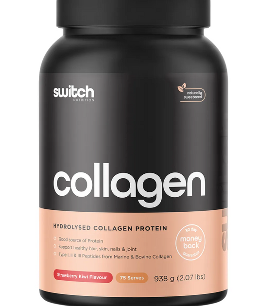 Switch Nutrition Hydrolysed Collagen Protein Strawberry Kiwi 938g