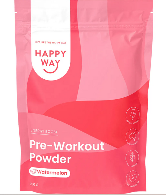 Happy Way Pre-Workout Powder Watermelon 250g