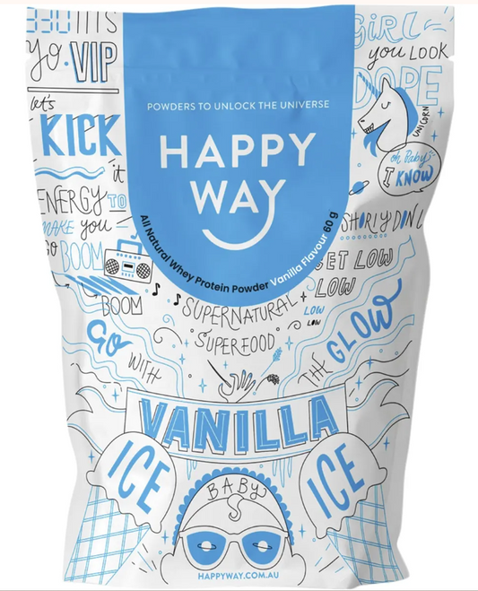 Happy Way Whey Protein Powder Vanilla 6x60g