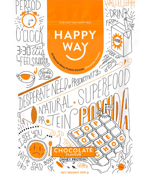 Happy Way Whey Protein Powder Chocolate 500g