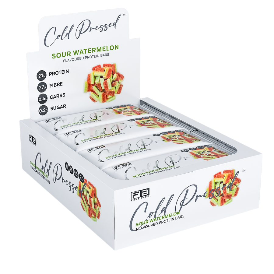 Fibre Boost Cold Pressed Sour Watermelon flavoured Protein Bar