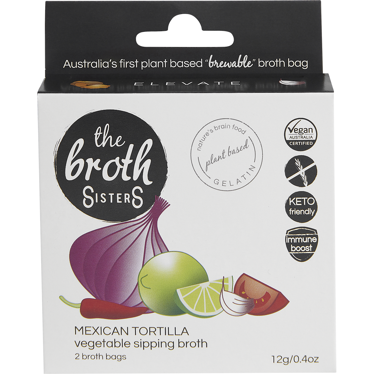 Vegetable Sipping Broth Bags Mexican Tortilla