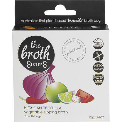 Vegetable Sipping Broth Bags Mexican Tortilla