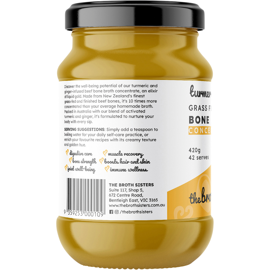 Beef Bone Broth Concentrate Turmeric & Ginger