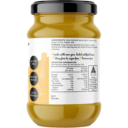 Beef Bone Broth Concentrate Turmeric & Ginger
