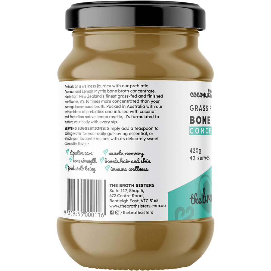 Beef Bone Broth Concentrate Coconut & Lemon Myrtle