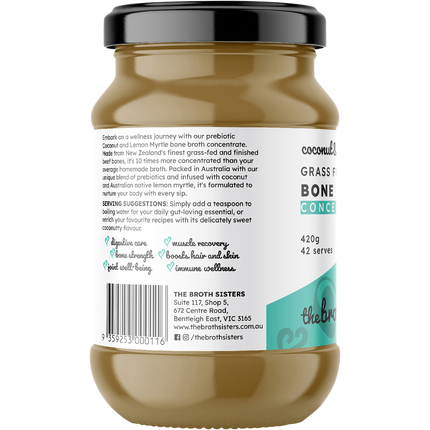 Beef Bone Broth Concentrate Coconut & Lemon Myrtle