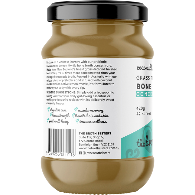Beef Bone Broth Concentrate Coconut & Lemon Myrtle