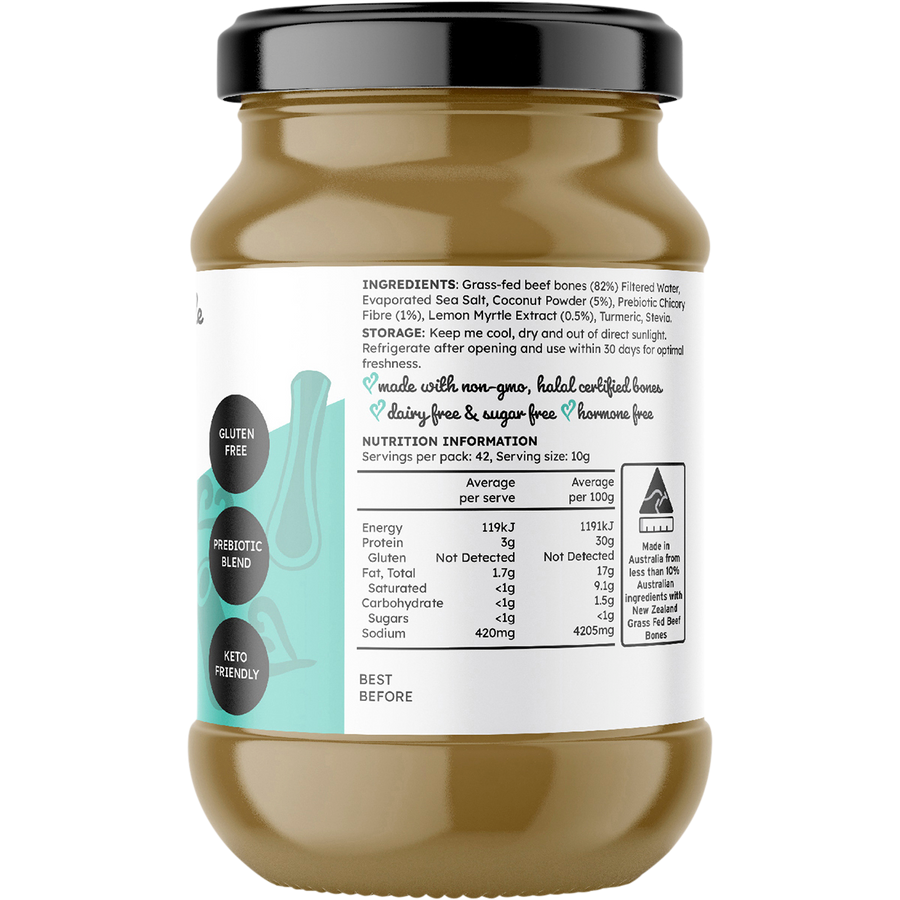 Beef Bone Broth Concentrate Coconut & Lemon Myrtle