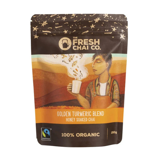 THE FRESH CHAI CO. Golden Turmeric Blend Honey Soaked Chai 250g