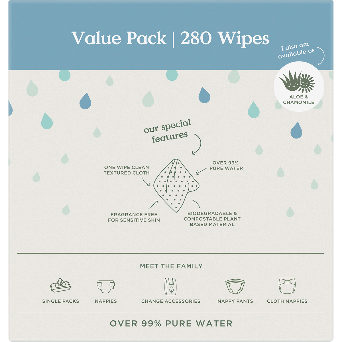 Pure Water Baby Wipes Value Pack