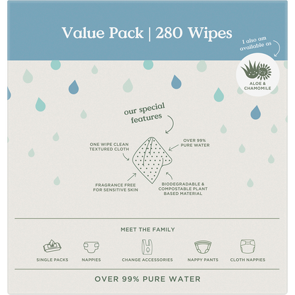 Pure Water Baby Wipes Value Pack