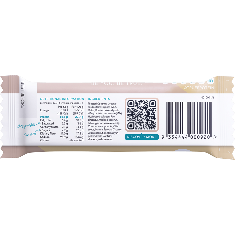 TRUE PROTEIN Protein Bar Toasted Coconut