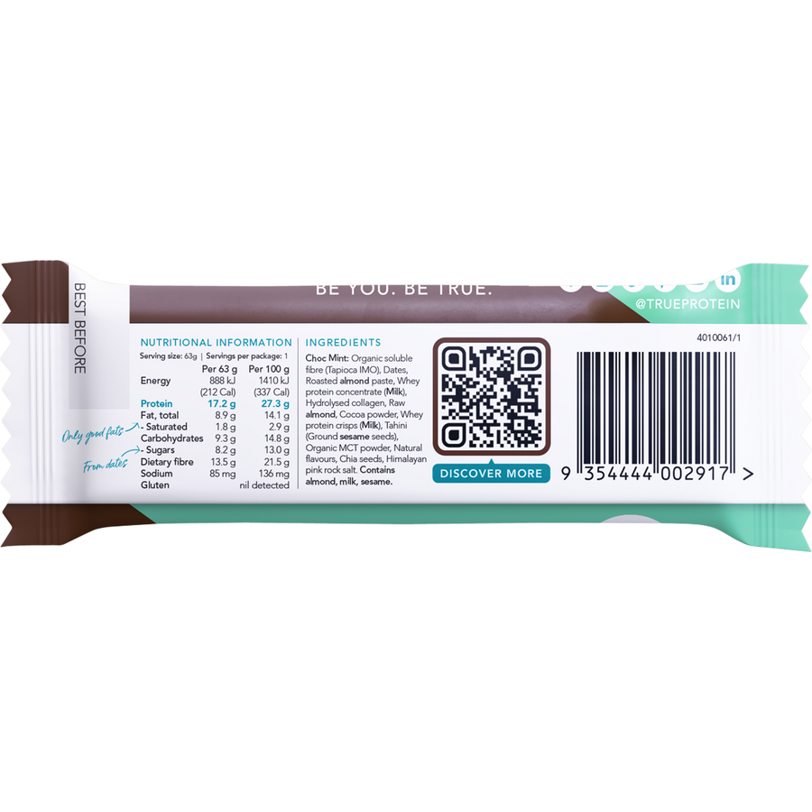 TRUE PROTEIN Protein Bar Choc Mint