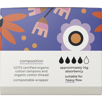 Organic Cotton Tampons Super
