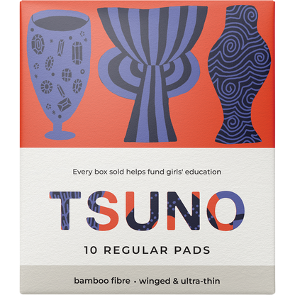 Natural Bamboo Pads Regular Winged & Ultra Thin