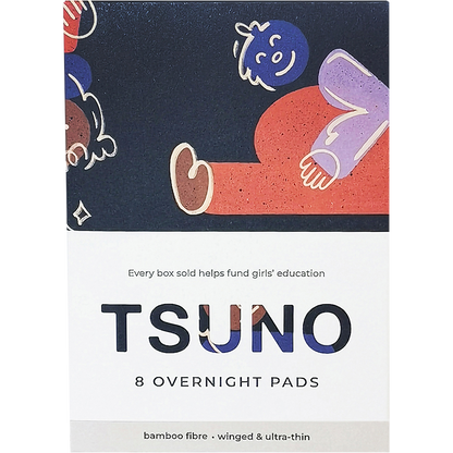 Natural Bamboo Pads Overnight Winged & Ultra Thin