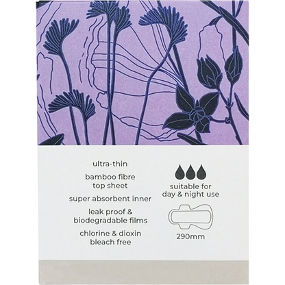 Natural Bamboo Pads Super Winged & Ultra Thin