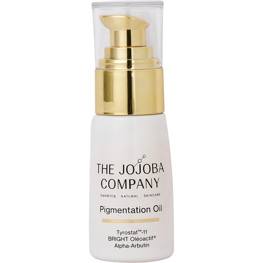 Close up texture of The Jojoba Company Pigmentation Oil lightweight facial oil