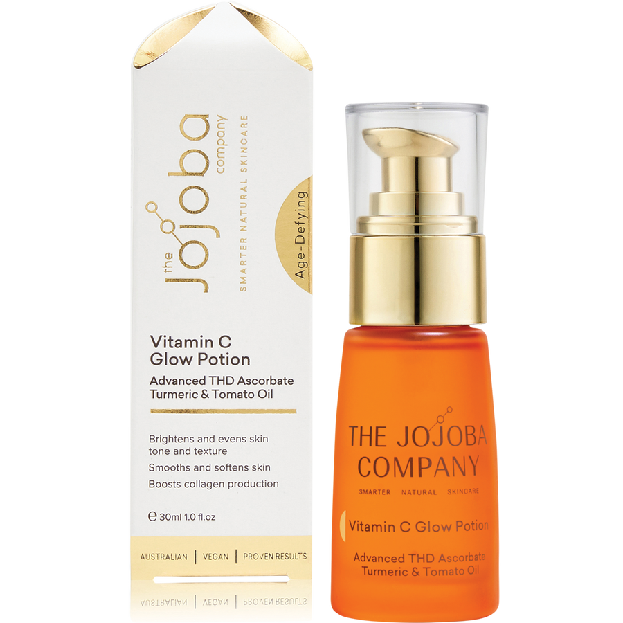 The Jojoba Company Vitamin C Glow Potion with THD Ascorbate for brighter glowing skin