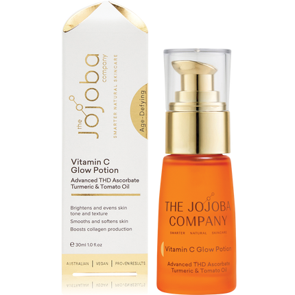 The Jojoba Company Vitamin C Glow Potion with THD Ascorbate for brighter glowing skin
