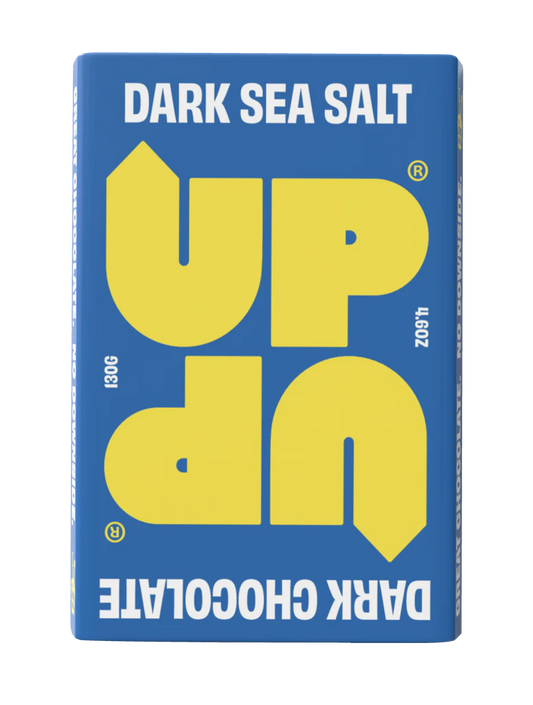 UP-UP Chocolate Dark Sea Salt Chocolate Bar – 130g