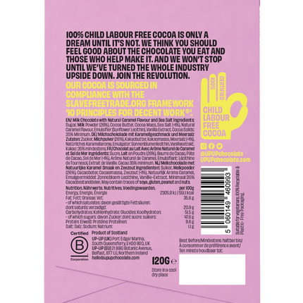 Up Up Salted Caramel Milk Chocolate 130g