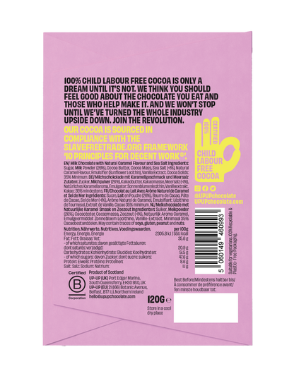 Up Up Salted Caramel Milk Chocolate 130g
