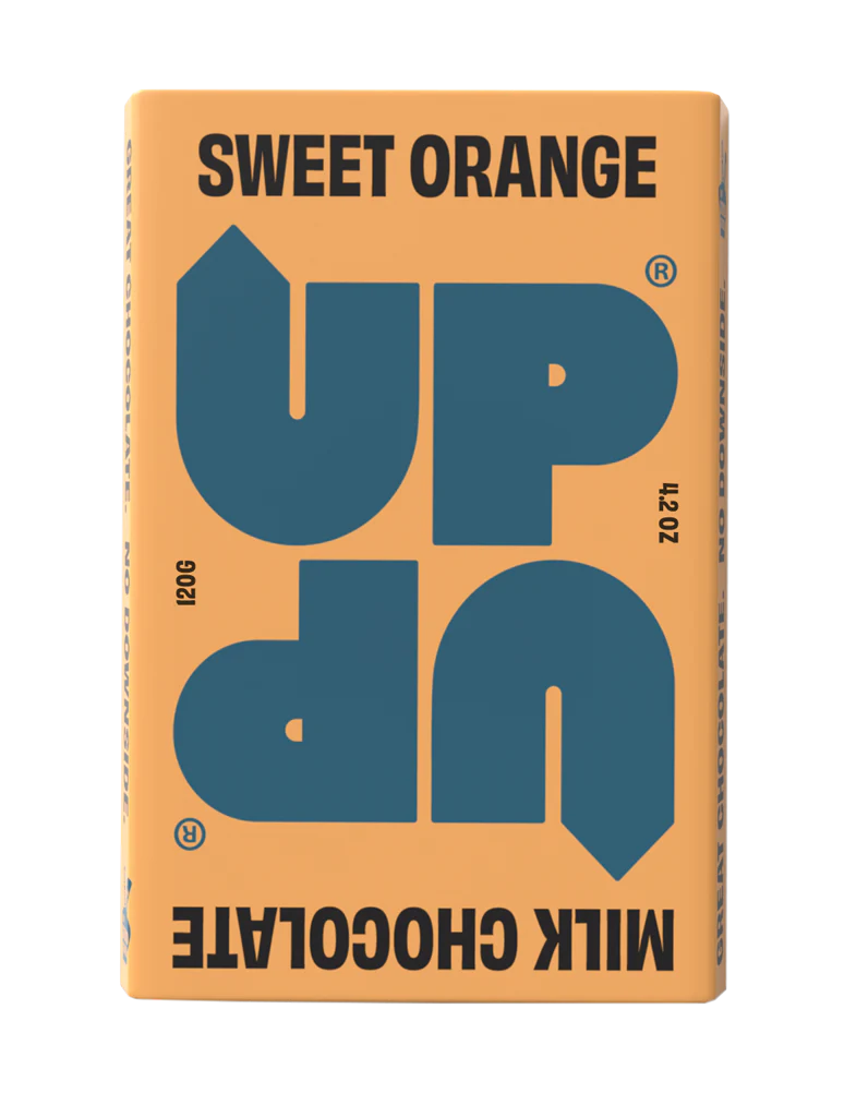 UP-UP Chocolate Sweet Orange Milk Chocolate Bar -130g