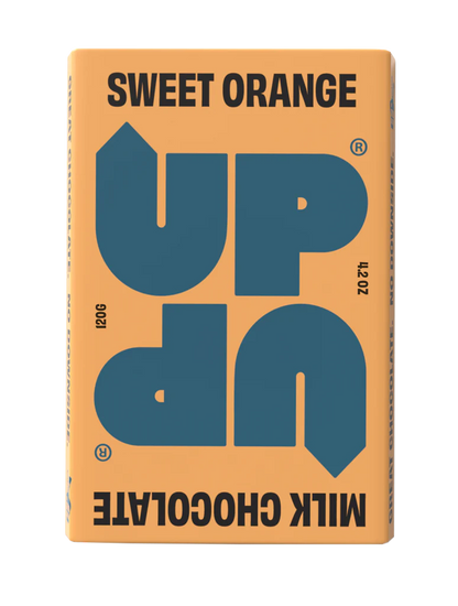 UP-UP Chocolate Sweet Orange Milk Chocolate Bar -130g