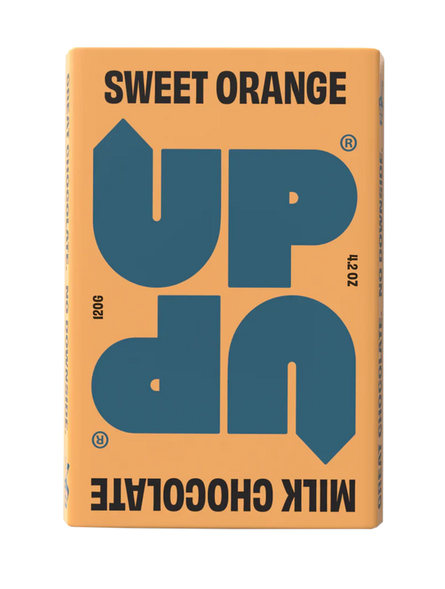 UP-UP Chocolate Sweet Orange Milk Chocolate Bar -130g