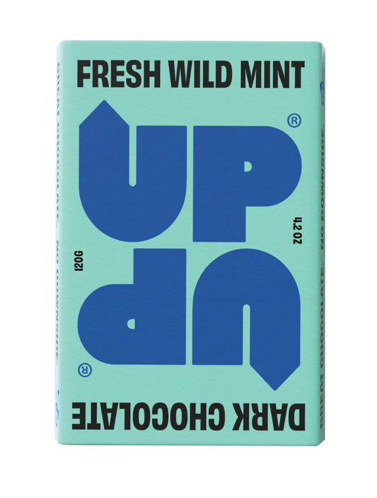 UP-UP Chocolate Wild Mint Dark Chocolate Bar – 130g