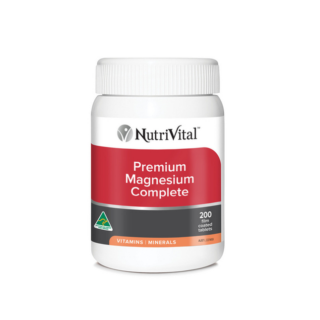 NutriVital Magnesium Complete Tablets in a bottle