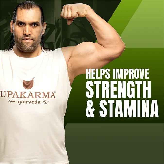 Effervescent lemon-flavored Upakarma Ashwagandha supplement
