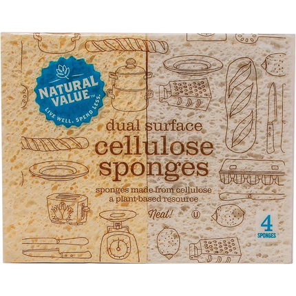 Dual Surface Cellulose Sponges