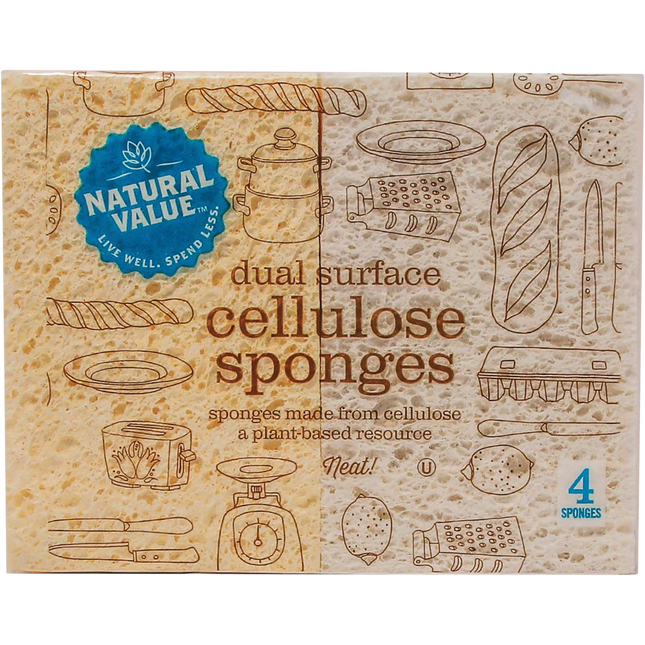 Dual Surface Cellulose Sponges