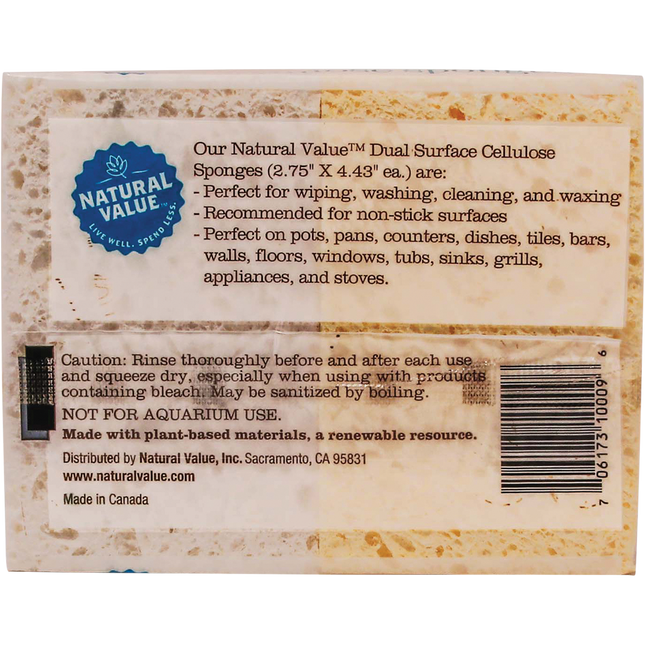 Dual Surface Cellulose Sponges