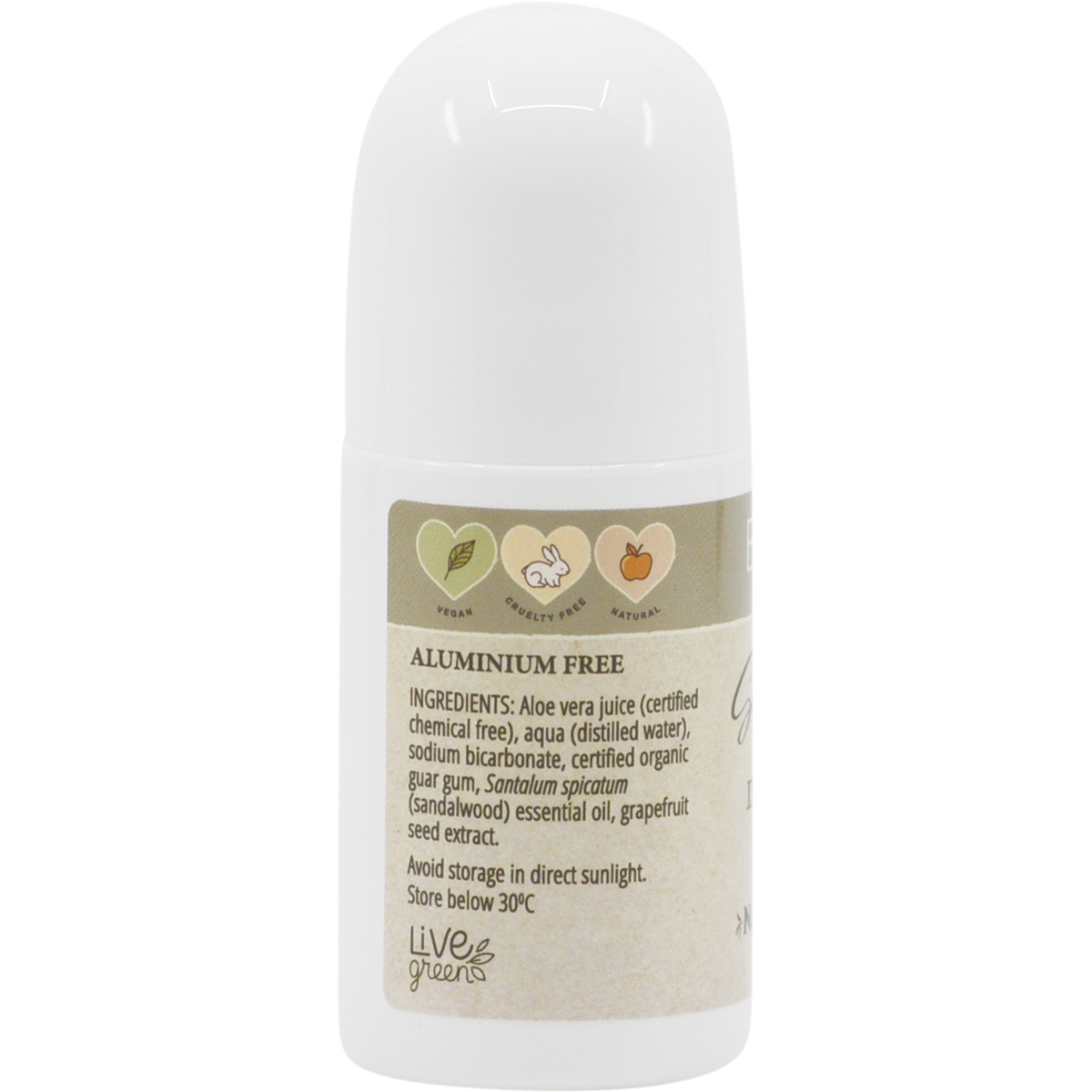 Roll-On Deodorant Eco Family Sandalwood Aluminium Free