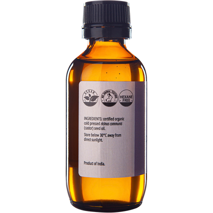 Castor Oil 100% Natural - Amber Glass Bottle