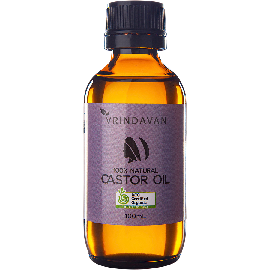 Castor Oil 100% Natural - Amber Glass Bottle
