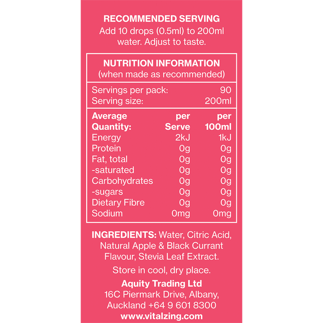 Water Drops Apple & Blackcurrant