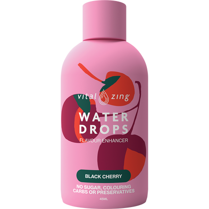 Water Drops Black Cherry