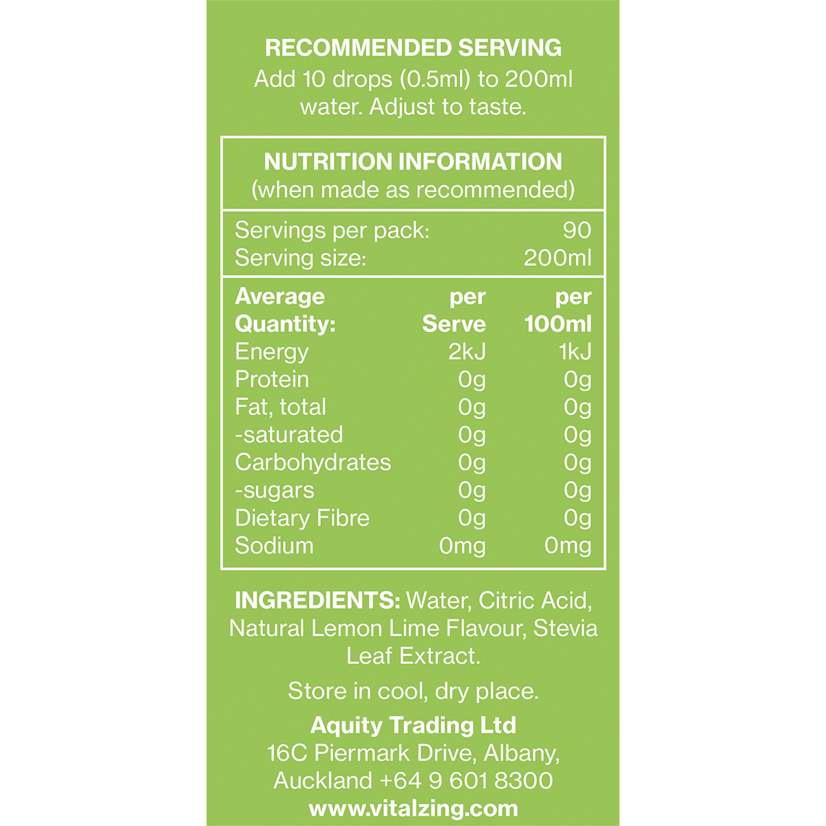 Water Drops Lemon & Lime