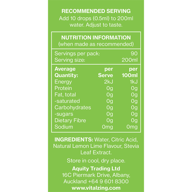 Water Drops Lemon & Lime