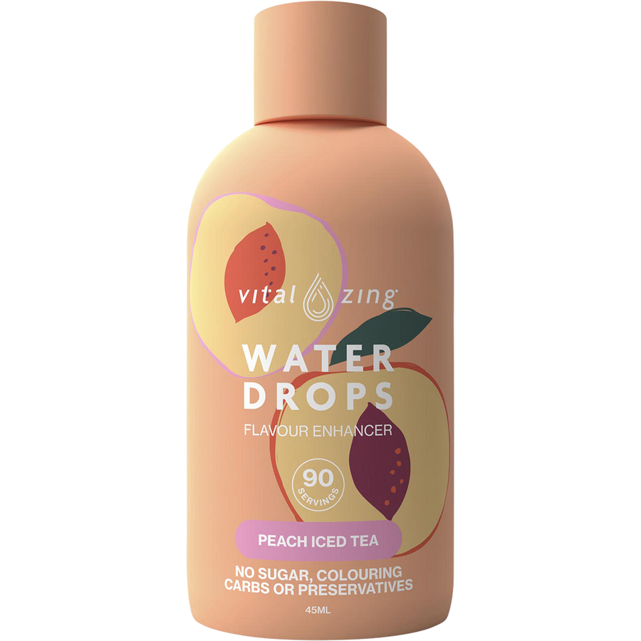 Vital Zing Water Drops Peach Iced Tea