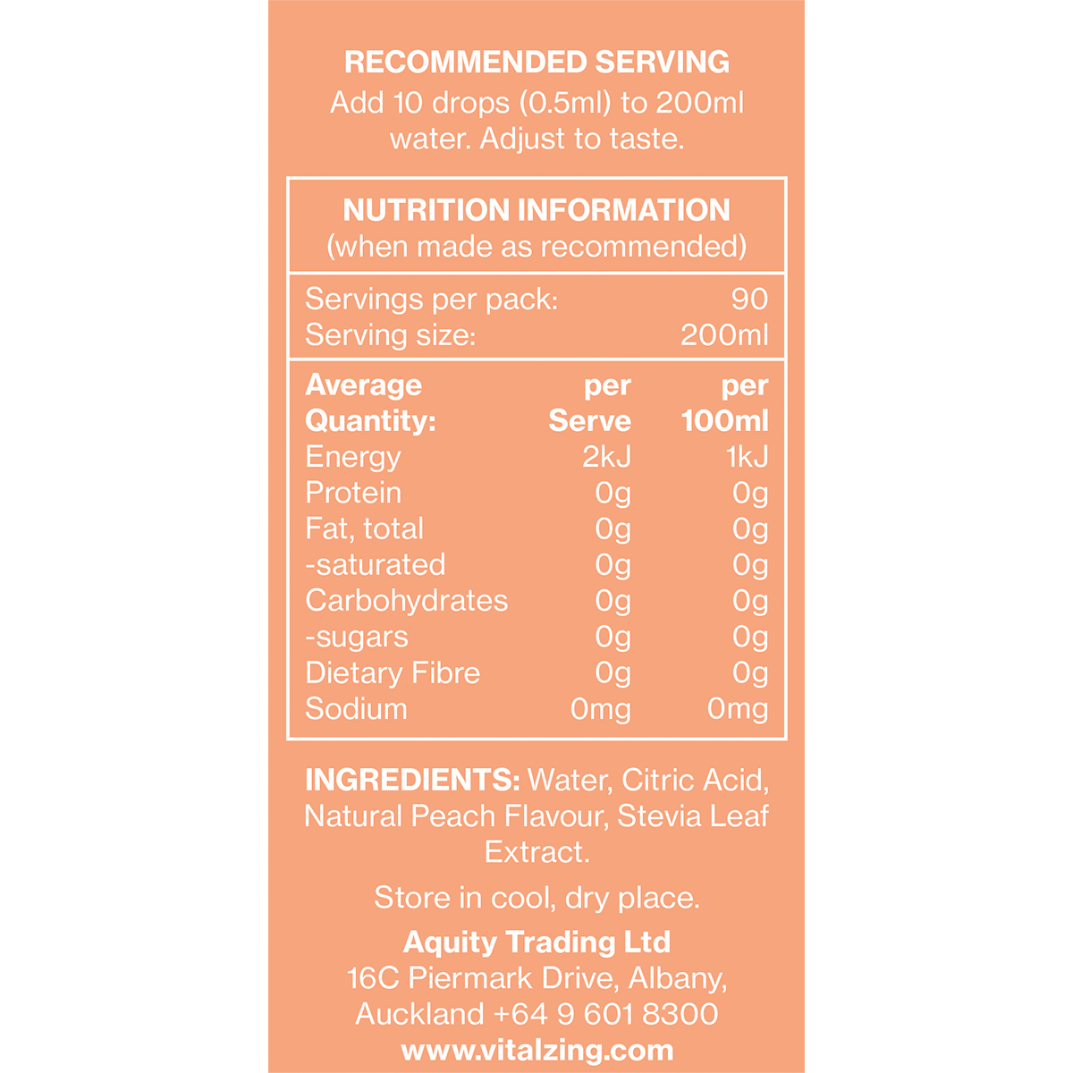 Water Drops Peach Iced Tea